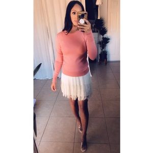 Rouge Pink Wool Sweater